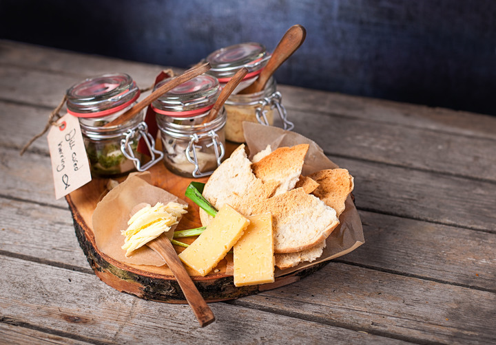 Different kind of fish and cheese from Norway